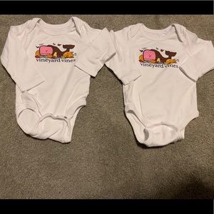 Vineyard Vines Thanksgiving long sleeve bodysuit